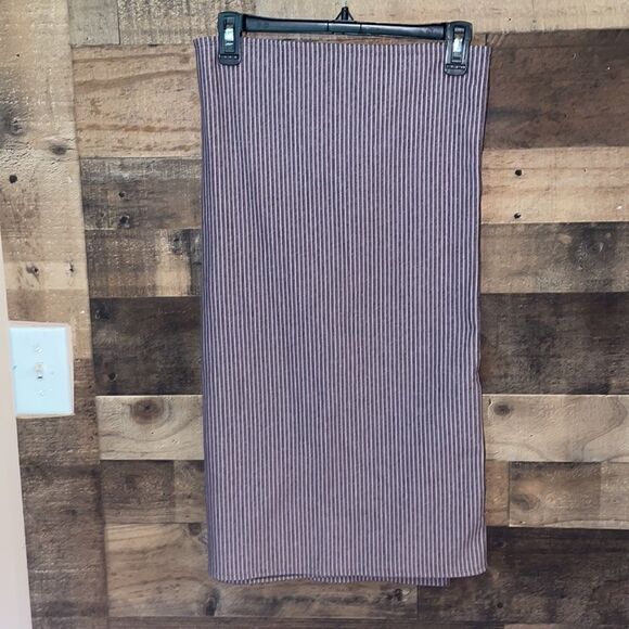 Lululemon Vinyasa Scarf *Rulu Hyper Stripe Mauvelous Heathered Black Gray - Picture 6 of 11